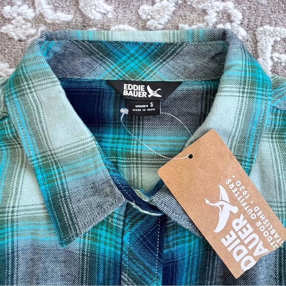 NWT Eddie Bauer Women’s Forest Flannel Shirt - Picture 10 of 14